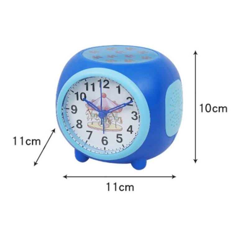 Children Romantic Starry Sky Projection Music Pointer Alarm Clock(Purple)