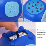 Children Romantic Starry Sky Projection Music Pointer Alarm Clock(Purple)