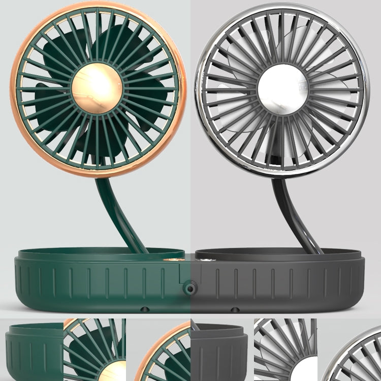 F303 Car USB Fan Car Shake Head Fan(Double Head Silver) - free shipping - PMC TechLife - Order now!