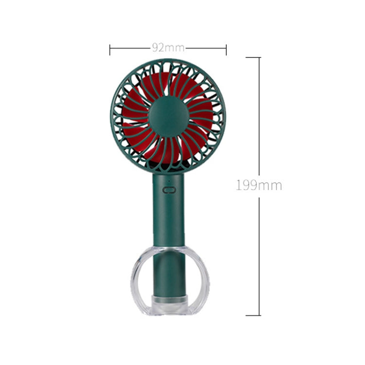 FS-H01 USB Portable Ultra-quiet Large Wind Hand-held Desktop Student Dormitory Household Mini Fan(Black)