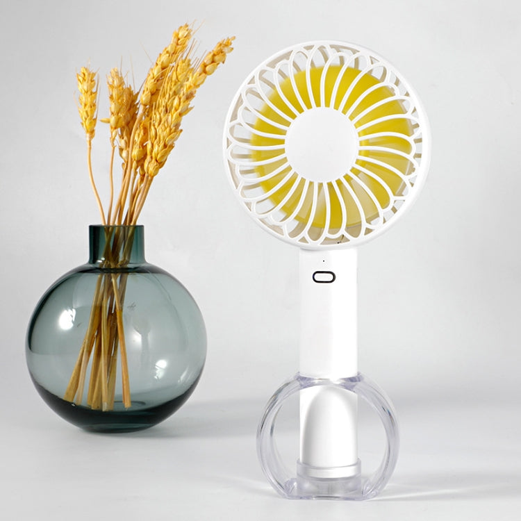 FS-H01 USB Portable Ultra-quiet Large Wind Hand-held Desktop Student Dormitory Household Mini Fan(Black)