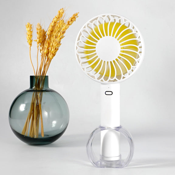 FS-H01 USB Portable Ultra-quiet Large Wind Hand-held Desktop Student Dormitory Household Mini Fan(Green)