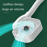G2 Hanging Neck Leafless Fan Outdoor Student Sports Mini USB Silent Fan, Colour: 2000MAH Night Green