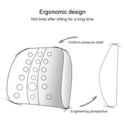 Lumbar Cushion Office Maternity Seat Cushion Car Lumbar Memory Foam Lumbar Pillow,Style: Standard (Gray)
