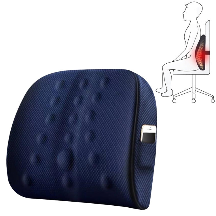 Lumbar Cushion Office Maternity Seat Cushion Car Lumbar Memory Foam Lumbar Pillow,Style: 3D (Blue) - Cushions & Pillows by PMC TechLife | Online Shopping South Africa | PMC TechLife | Buy Now Pay Later Mobicred