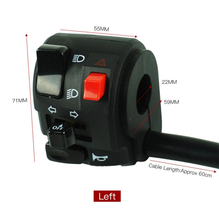 Motorcycle Modification Handle Assembly Universal Switch(Lift) - Electrical System by PMC TechLife | Online Shopping South Africa | PMC TechLife | Buy Now Pay Later Mobicred