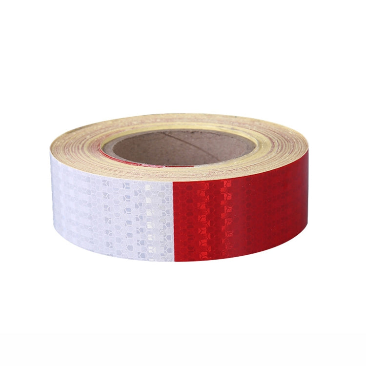 Red And White Car Reflective Film Annual Inspection Of The Car Body Stickers Road Reflective Barlights, Specification: A Roll - Reflective Material by PMc TechLife | Online Shopping South Africa | PMc TechLife | Buy Now Pay Later Mobicred