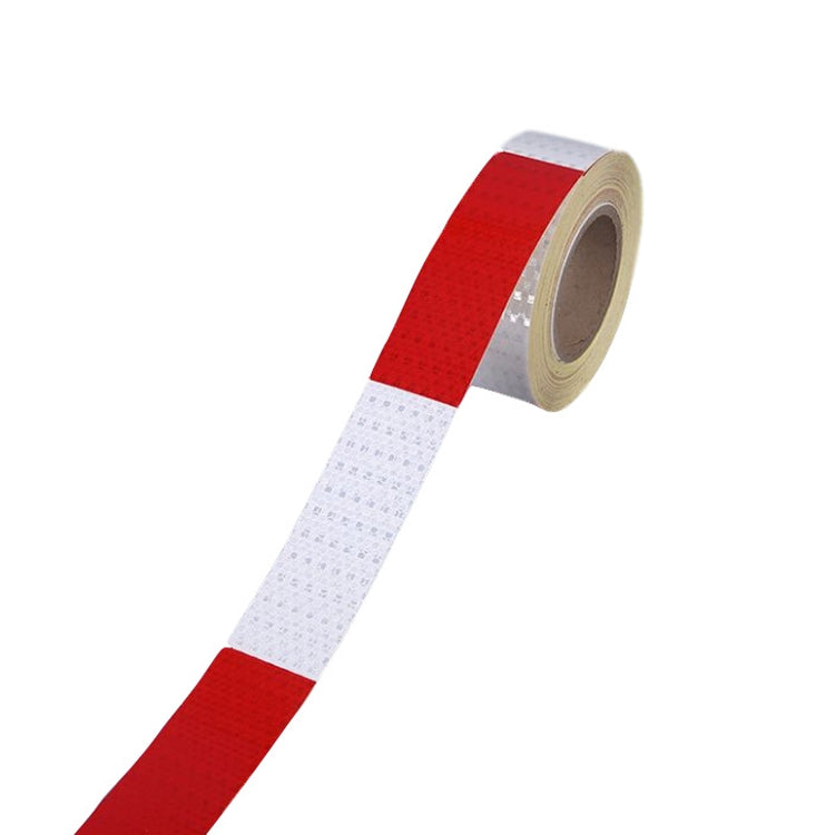 Red And White Car Reflective Film Annual Inspection Of The Car Body Stickers Road Reflective Barlights, Specification: A Roll - Reflective Material by PMC Jewellery | Online Shopping South Africa | PMC Jewellery | Buy Now Pay Later Mobicred