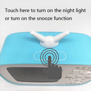G179 Retro TV Alarm Clock Student Dormitory Bed Electronic Clock(Green English Version)