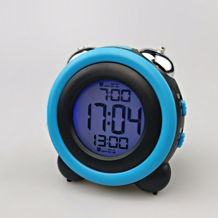 0705 Big Volume Simple Three-Dimensional LED Alarm Clock Mute Luminous Electronic Clock(Black Shell Blue) - Novelty Clock by PMc TechLife | Online Shopping South Africa | PMc TechLife | Buy Now Pay Later Mobicred