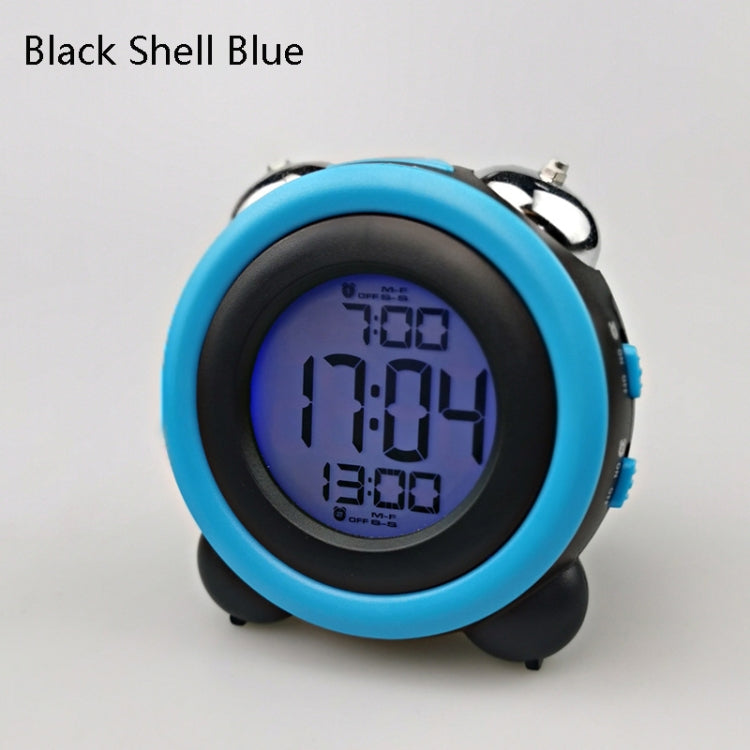 0705 Big Volume Simple Three-Dimensional LED Alarm Clock Mute Luminous Electronic Clock(Black Shell Blue) - Novelty Clock by PMc TechLife | Online Shopping South Africa | PMc TechLife | Buy Now Pay Later Mobicred