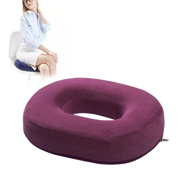 Slow Resilience Memory Foam Office Hip Pad After Hemorrhoids Operation Cushion(Deep Purple) - free shipping - PMC TechLife - Order now!