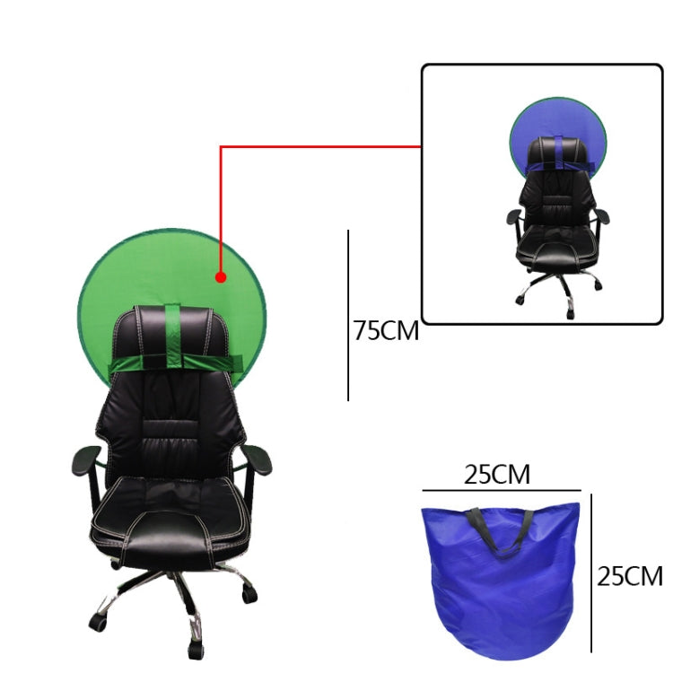 Live E-Sports Background Cloth Folding Background Board, Size: Double Layer S Blue Green 75cm - Solid Color by PMC TechLife | Online Shopping South Africa | PMC TechLife | Buy Now Pay Later Mobicred