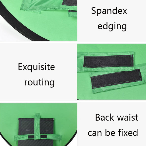 75cm EY-068 Green Background Cloth Folding ID Photo Green Screen Video Backdrop Board For E-Sports Chair