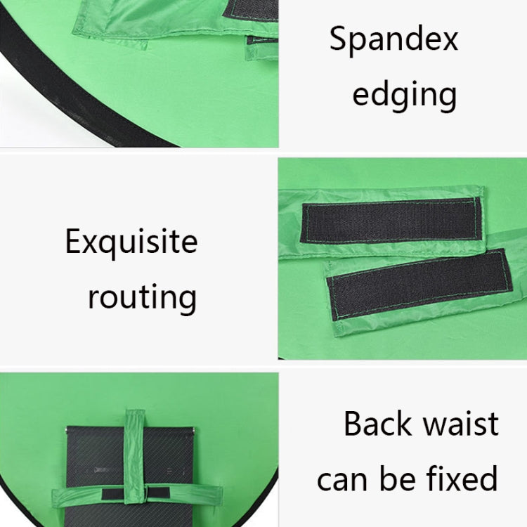 142cm EY-068 Green Background Cloth Folding ID Photo Green Screen Video Backdrop Board For E-Sports Chair