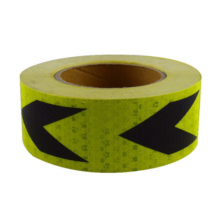 PVC Crystal Color Arrow Reflective Film Truck Honeycomb Guidelines Warning Tape Stickers 5cm x 25m(Green Black) - Reflective Material by PMc TechLife | Online Shopping South Africa | PMc TechLife | Buy Now Pay Later Mobicred