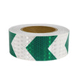 PVC Crystal Color Arrow Reflective Film Truck Honeycomb Guidelines Warning Tape Stickers 5cm x 25m(White Green) - Reflective Material by PMc TechLife | Online Shopping South Africa | PMc TechLife | Buy Now Pay Later Mobicred