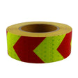 PVC Crystal Color Arrow Reflective Film Truck Honeycomb Guidelines Warning Tape Stickers 5cm x 25m(Fluorescent Green Red) - Reflective Material by PMc TechLife | Online Shopping South Africa | PMc TechLife | Buy Now Pay Later Mobicred