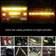 PVC Crystal Color Arrow Reflective Film Truck Honeycomb Guidelines Warning Tape Stickers 5cm x 25m(Green Black)