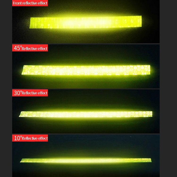 PVC Lattice Reflective Belt Generic Film Traffic Safety Facilities Anti-Collision Warning Stickers(Black Dreen) - free shipping - PMC Jewellery - Order now!