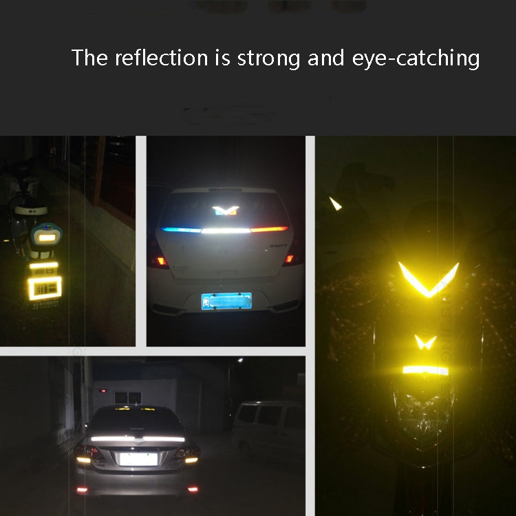 PVC Lattice Reflective Belt Generic Film Traffic Safety Facilities Anti-Collision Warning Stickers(Black Dreen) - free shipping - PMC Jewellery - Order now!