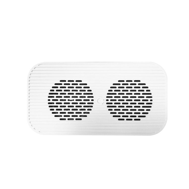 FY101 Charging Bluetooth Speaker Radio Alarm Mirror Electronic Clock(White) - Alarm Clocks by PMc TechLife | Online Shopping South Africa | PMc TechLife | Buy Now Pay Later Mobicred