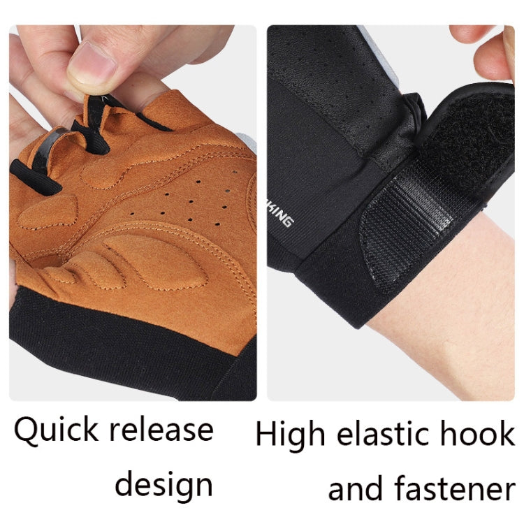 WEST BIKING YP0211196 Half-Finger Shock-Absorbing Anti-Skid Motorcycle Bike Gloves Riding Equipment, Size: M(Black Yellow) - free shipping - PMC Jewellery - Order now!