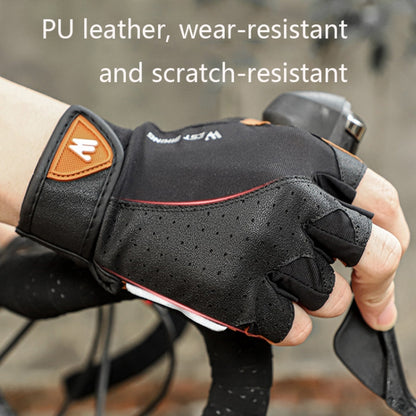 WEST BIKING YP0211196 Half-Finger Shock-Absorbing Anti-Skid Motorcycle Bike Gloves Riding Equipment, Size: M(Black Yellow) - free shipping - PMC Jewellery - Order now!