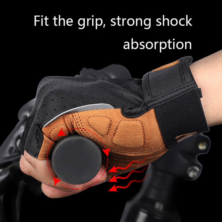 WEST BIKING YP0211196 Half-Finger Shock-Absorbing Anti-Skid Motorcycle Bike Gloves Riding Equipment, Size: M(Black Yellow) - free shipping - PMC Jewellery - Order now!