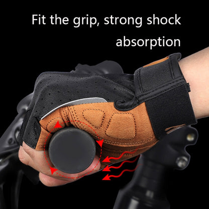 WEST BIKING YP0211196 Half-Finger Shock-Absorbing Anti-Skid Motorcycle Bike Gloves Riding Equipment, Size: M(Black Yellow) - free shipping - PMC Jewellery - Order now!