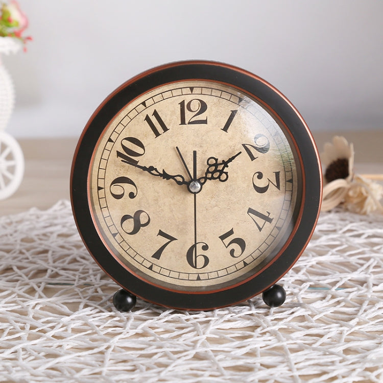 G51 Personality Retro Alarm Clock Bed Mute Metal Student Alarm Clock, Colour: Black 2 - Novelty Clock by PMc TechLife | Online Shopping South Africa | PMc TechLife | Buy Now Pay Later Mobicred