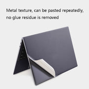 JRC 4 in 1 Computer Upper Cover + Lower Cover + Full Support Sticker + Touch Sticker Film Notebook Shell Protective Film For Huawei Matebook X Pro 2019 / 2020 (Silver)