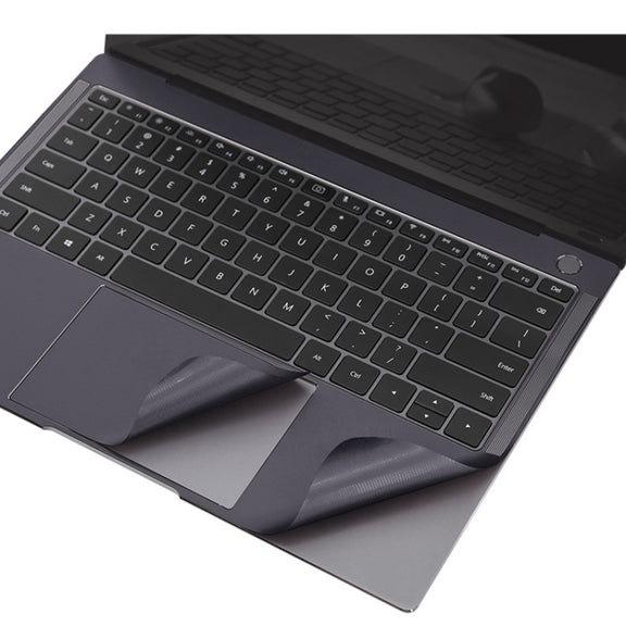 JRC 4 in 1 Computer Upper Cover + Lower Cover + Full Support Sticker + Touch Sticker Film Notebook Shell Protective Film For Huawei Matebook X Pro 2019 / 2020 (Silver)