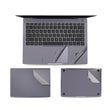 JRC 4 in 1 Computer Upper Cover + Lower Cover + Full Support Sticker + Touch Sticker Film Notebook Shell Protective Film For Huawei Matebook X Pro 2019 / 2020 (Gray) - Screen & Keyboard Cover by JRC | Online Shopping South Africa | PMC TechLife | Buy Now Pay Later Mobicred