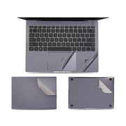JRC 4 in 1 Computer Upper Cover + Lower Cover + Full Support Sticker + Touch Sticker Film Notebook Shell Protective Film For Huawei Matebook X Pro 2019 / 2020 (Gray)