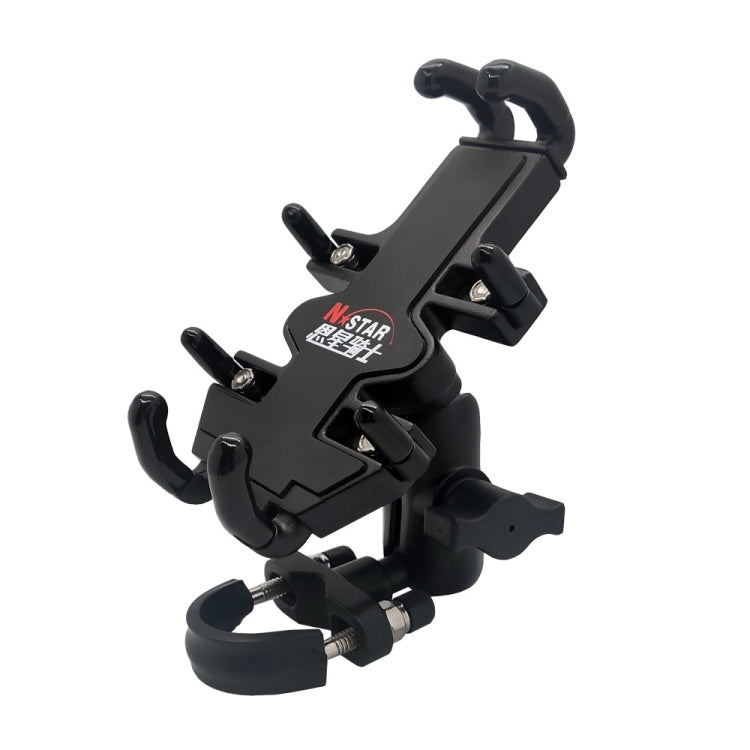 N-STAR NJN001 Motorcycle Bicycle Compatible Mobile Phone Bracket Aluminum Accessories Riding Equipment(With T Head) - free shipping - PMC Jewellery - Order now!