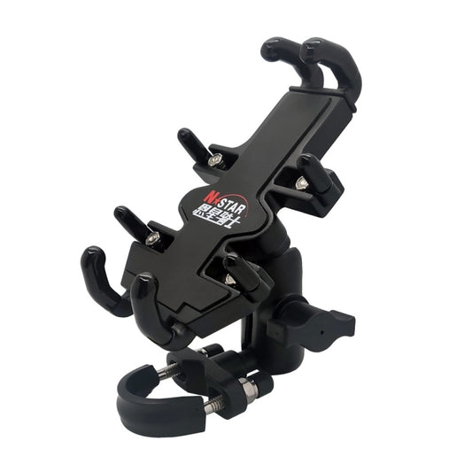 N-STAR NJN001 Motorcycle Bicycle Compatible Mobile Phone Bracket Aluminum Accessories Riding Equipment(With T Head) - free shipping - PMC Jewellery - Order now!