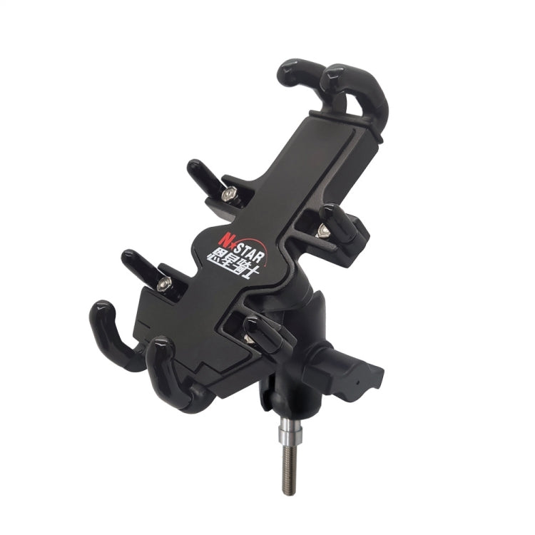 N-STAR NJN001 Motorcycle Bicycle Compatible Mobile Phone Bracket Aluminum Accessories Riding Equipment(With Hollow M8 Ball) - free shipping - PMC Jewellery - Order now!