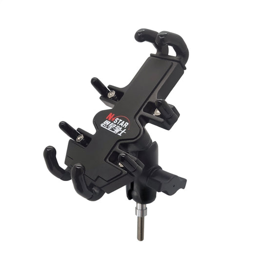 N-STAR NJN001 Motorcycle Bicycle Compatible Mobile Phone Bracket Aluminum Accessories Riding Equipment(With Hollow M8 Ball) - free shipping - PMC Jewellery - Order now!