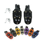 Motorcycle Modified Aluminum Alloy Foot Pedal Accessories(Purple)