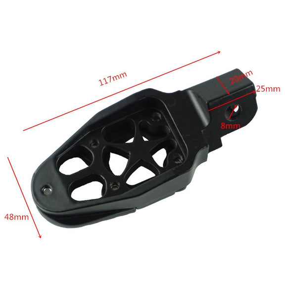 Motorcycle Modified Aluminum Alloy Foot Pedal Accessories(Silver)