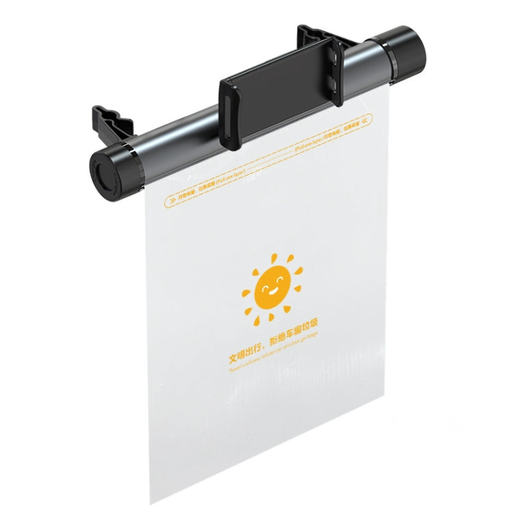 Car Storage Garbage Bag Bracket Car Mobile Phone Tablet Rear Pillow Holder(Titanium Gray) - Car Holders by PMC TechLife | Online Shopping South Africa | PMC TechLife | Buy Now Pay Later Mobicred