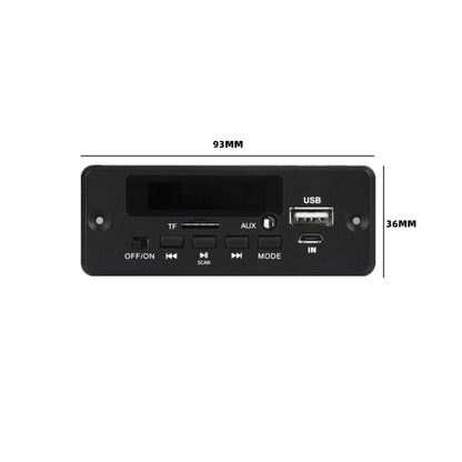 12V Folder Play With Power Amplifier MP3 Decoding Board With Recording Call Loss Motherboard With Bluetooth(Black) - Car MP3 & MP4 & MP5 by PMC Jewellery | Online Shopping South Africa | PMC Jewellery | Buy Now Pay Later Mobicred