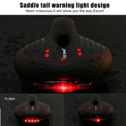 WEST BIKING YP0801083 Bicycle Taillight Thickened Soft And Comfortable Mountain Bike Seat Cushion(BlackRed)
