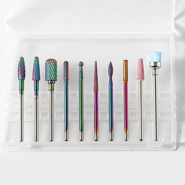 Tungsten Steel Alloy Nail Art Polished Head Set Grinding Machine Drain Brush Dead Polishing Tool, Specification: ZH06