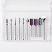 Tungsten Steel Alloy Nail Art Polished Head Set Grinding Machine Drain Brush Dead Polishing Tool, Specification: ZH07
