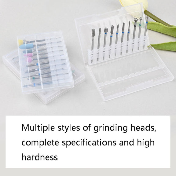 Tungsten Steel Alloy Nail Art Polished Head Set Grinding Machine Drain Brush Dead Polishing Tool, Specification: ZH07