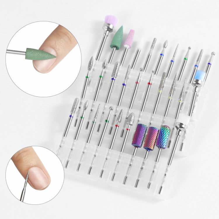 Tungsten Steel Alloy Nail Art Polished Head Set Grinding Machine Drain Brush Dead Polishing Tool, Specification: ZH07
