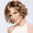Ladies Oblique Bangs Fluffy Short Curly Hair Wig Headgear - free shipping - PMC TechLife - Order now!