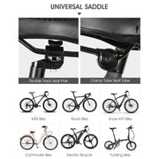 WEST BIKING YP0801086 Silicone Thickened Soft And Comfortable Bicycle Seat(Black Red)